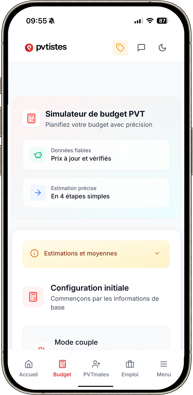 Simulateur de budget et fonctionnalités